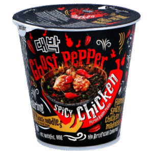 Daebak Ghost Pepper Black Noodles Spicy Chicken Cup 79g