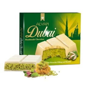 Alyan Dubai Chocolate Pistachio White Chocolate (Handmade) 100g