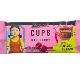 Yummer's Squid Game Milk Chocolate Peanut Butter/Raspberry Cups 40g