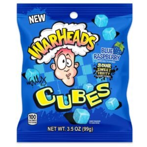 Warheads Value Blue Raspberry Cubes 99g