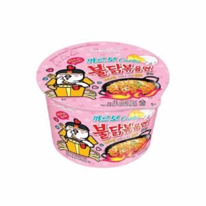 Samyang Buldak Carbonara Big Bowl  kipsmaak Koreaanse instant noedels 105 g HALAL
